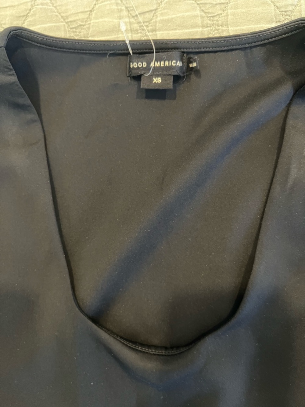 Good American Sculpting Scoop Neck Long-Sleeve Black Bodysuit - Picture 6 of 7